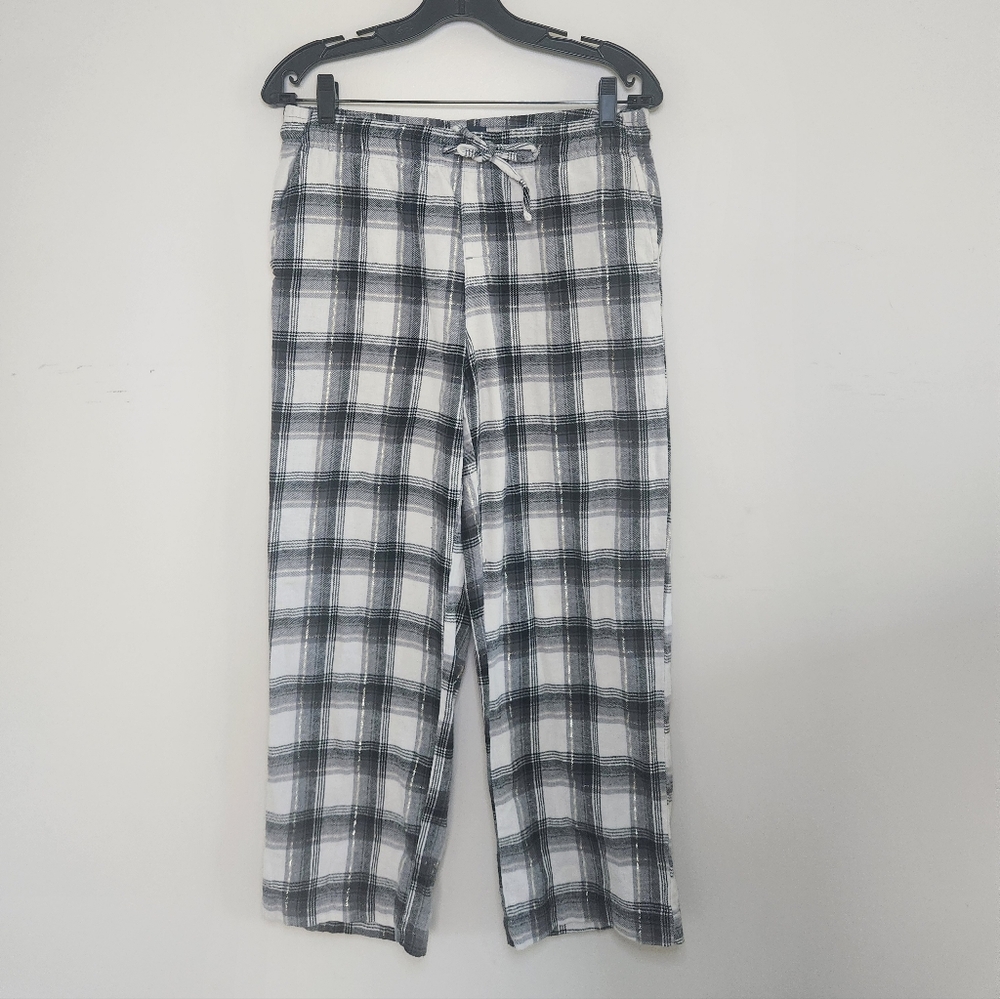 Women's Gap Plaid Flannel Pajama Pants Sz Medium